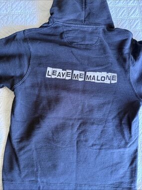"Leave Me Malone" Graphic Hoodie - Black post Malone